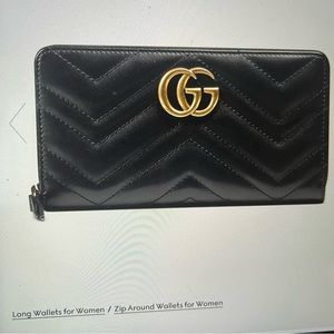 Gucci GG Mormont zip around wallet new